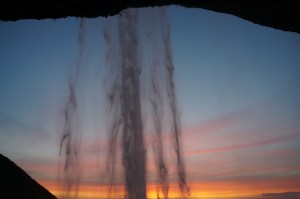 You can walk behind this waterfall whenever you want, without supervision, for free. Don't fuck it up!