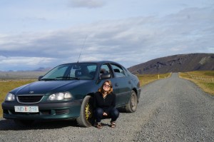 Feelin' glad with the sad car.